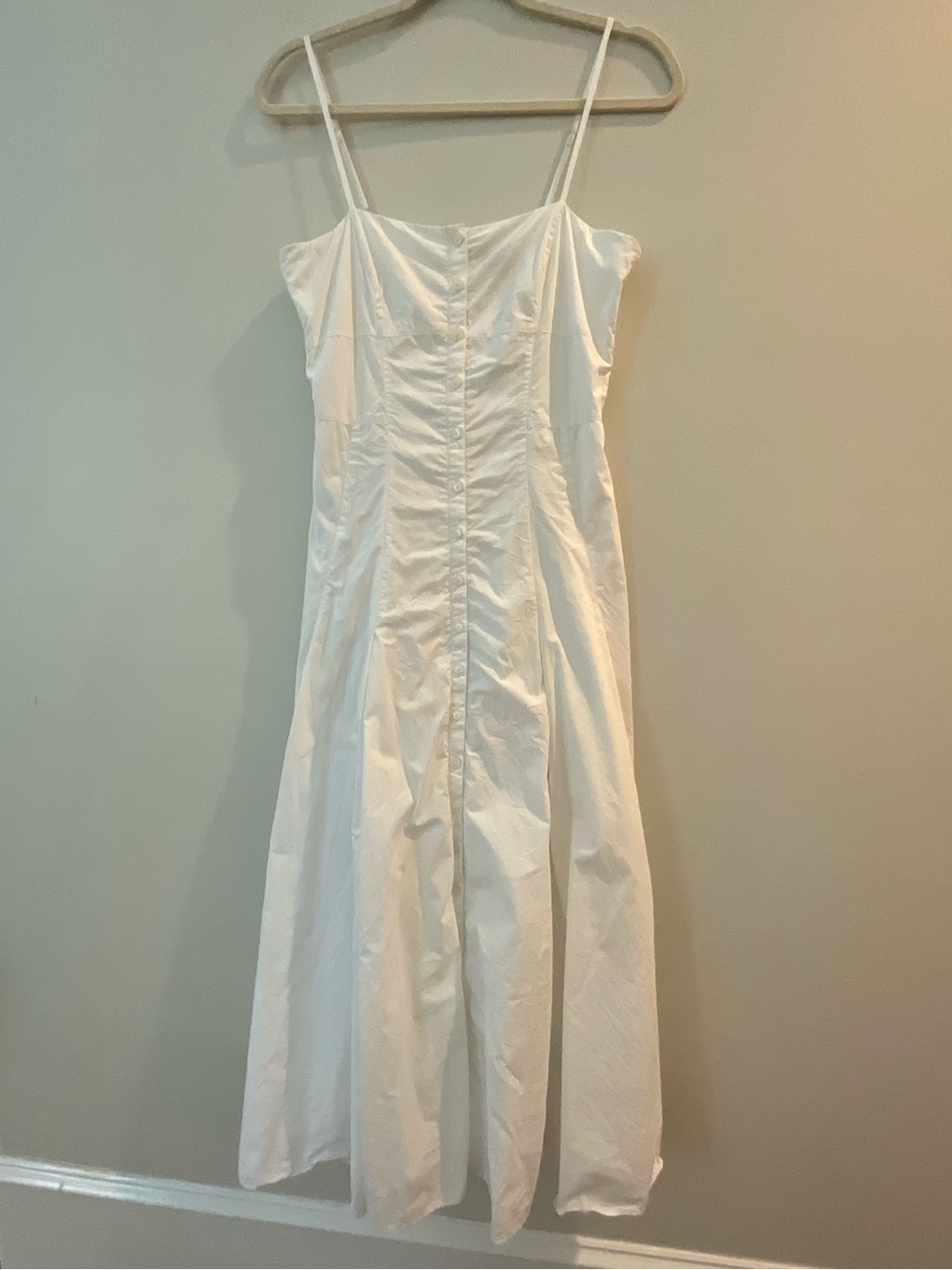 J Crew - Classic White Spaghetti-Strap Slip Dress